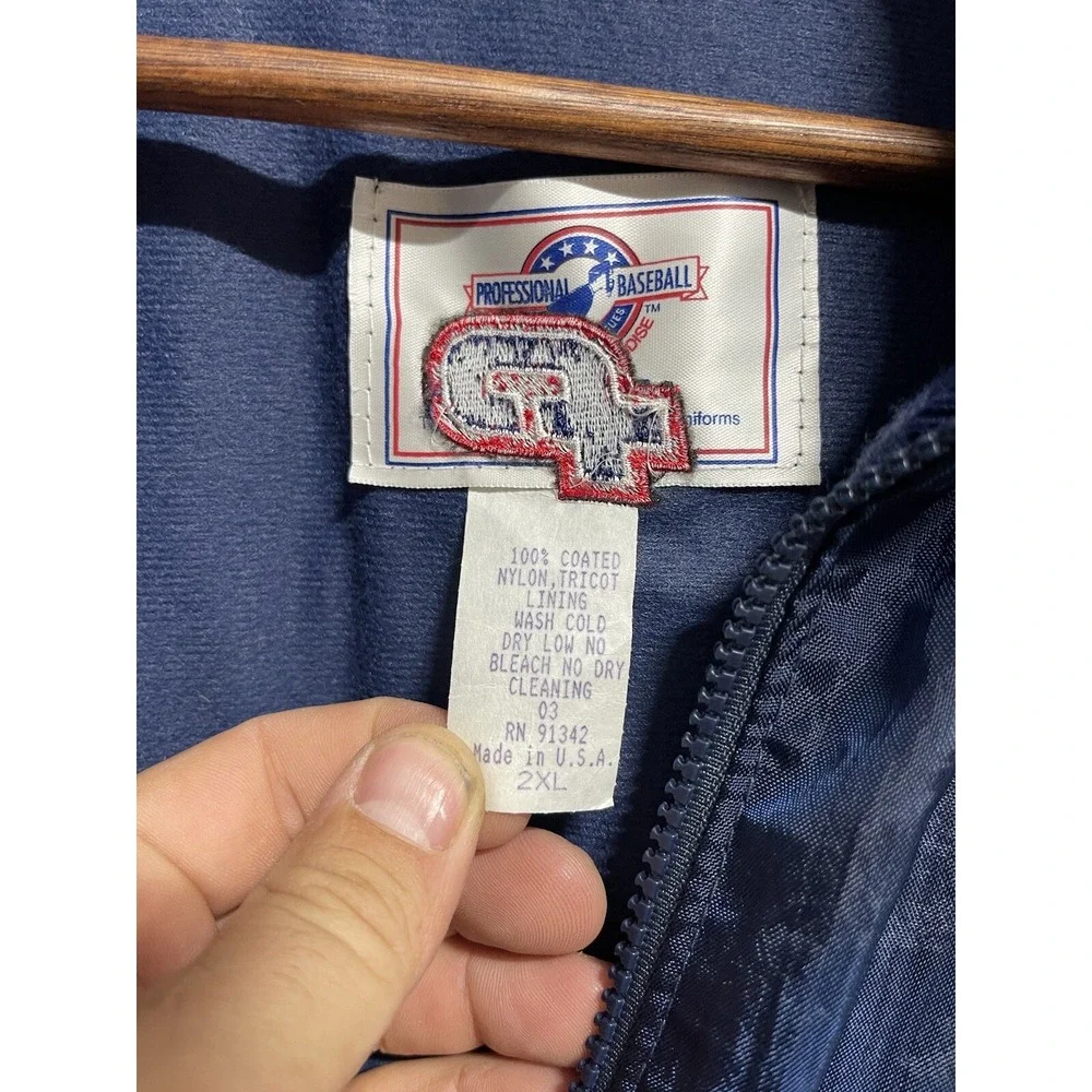 Vintage Little League World Series 2003 Jacket 2XL Blue 1/4 Zip +pos